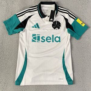 Newcastle United NUFC Adidas 24/25 Third Jersey Mens Small White Slim Fit NEW